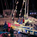 Passage des écluses par les bateaux de la Route du Rhum