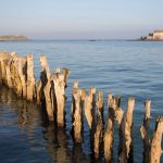 Brise-lames protégeant Saint-Malo des marées