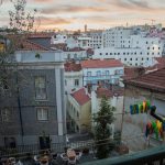 La place Largo dos Trigueiro vue depuis notre Airbnb