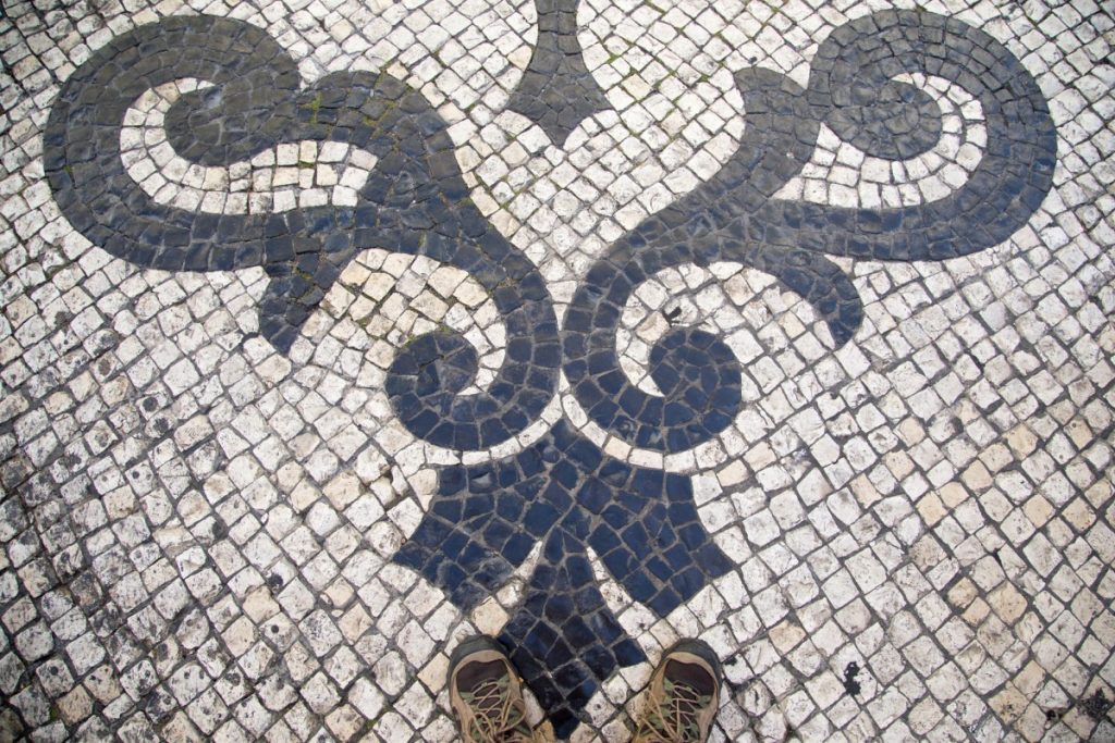 Lisbonne : les trottoirs en mosaïques 