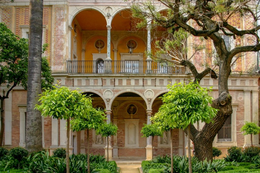 Le patio de la Casa de Pilatos à Séville