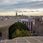 Une des plus belle vue de Séville en haut du Metropol Parasol