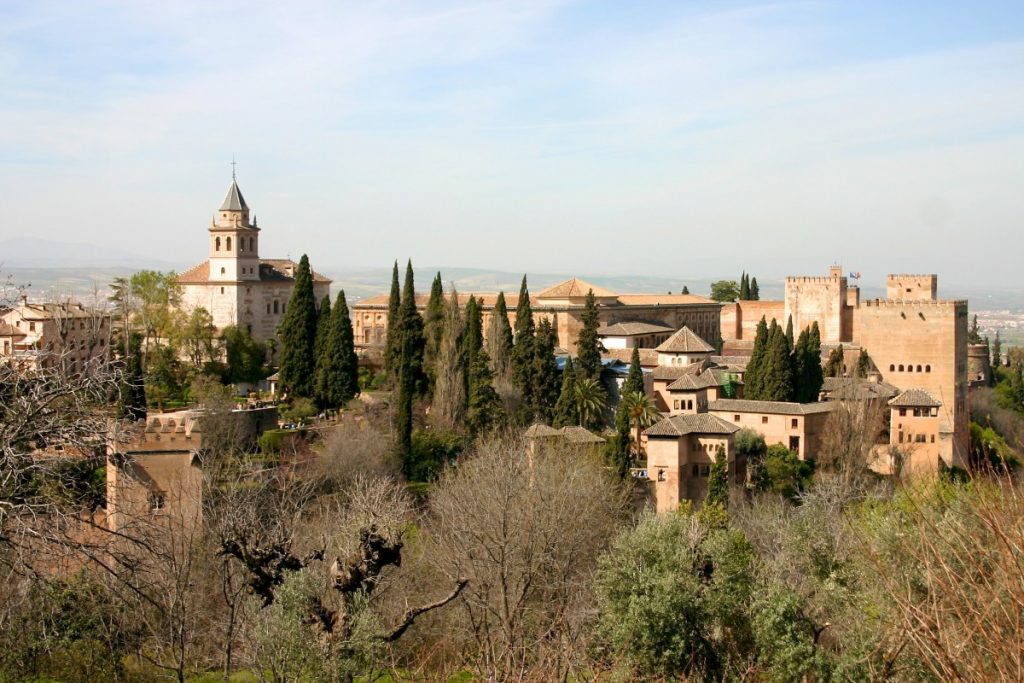 Alhambra à Grenade en Andalousie
