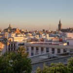 Vue sur le toit-terrasse du Corte Ingles à Séville