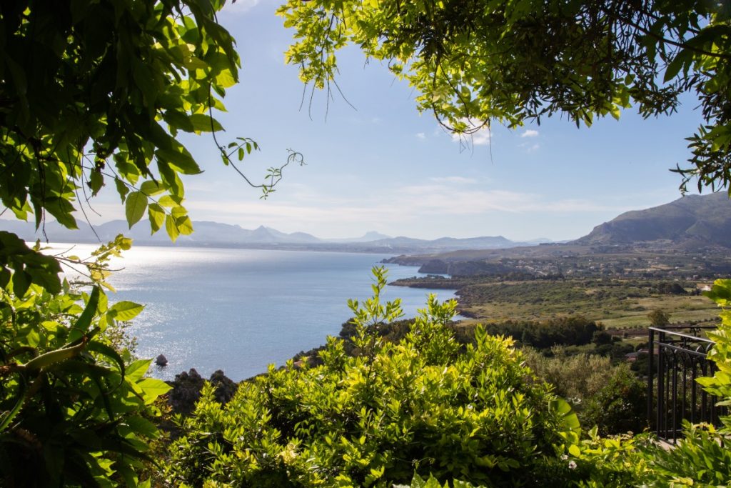 Vue depuis la terrasse de Scopello