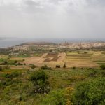 Panorama du sud de l'île de Gozo depuis la promenade aménagée à Nadur