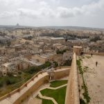 Vue sur Victoria à Gozo du haut de sa citadelle