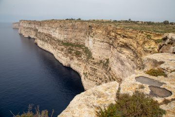 Falaises calcaires de Ta-Cenc à Gozo