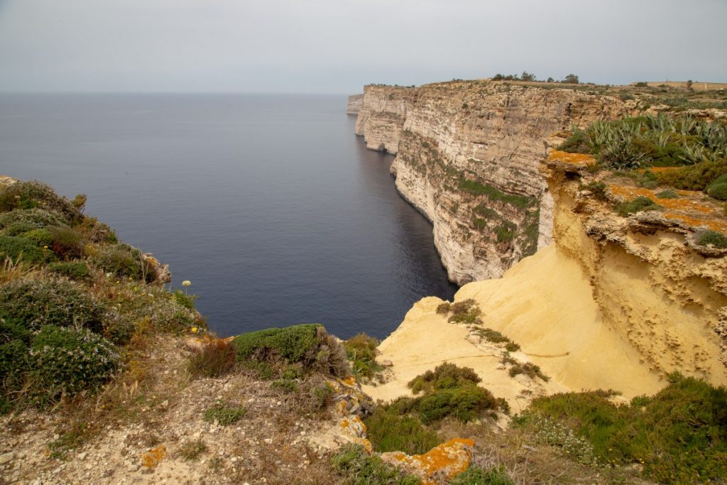 Falaises calcaires de Ta-Cenc à Gozo