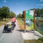 L'Eurovélo6 en famille entre Besançon et Dole