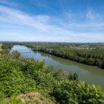 Vue sur la vallée de la Garonne depuis Auvillar