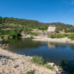 Baignade à Saint-Fortunat-sur-Eyrieux sur la Dolce Via