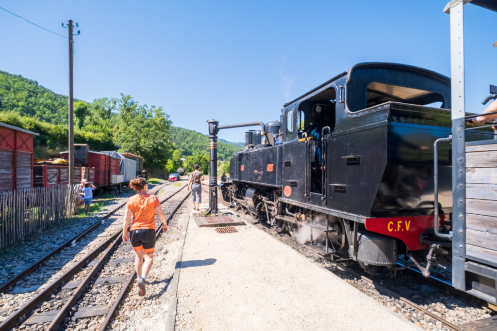 Train de l'Ardèche : vapeur, vallée du Doux et fourgon à vélo