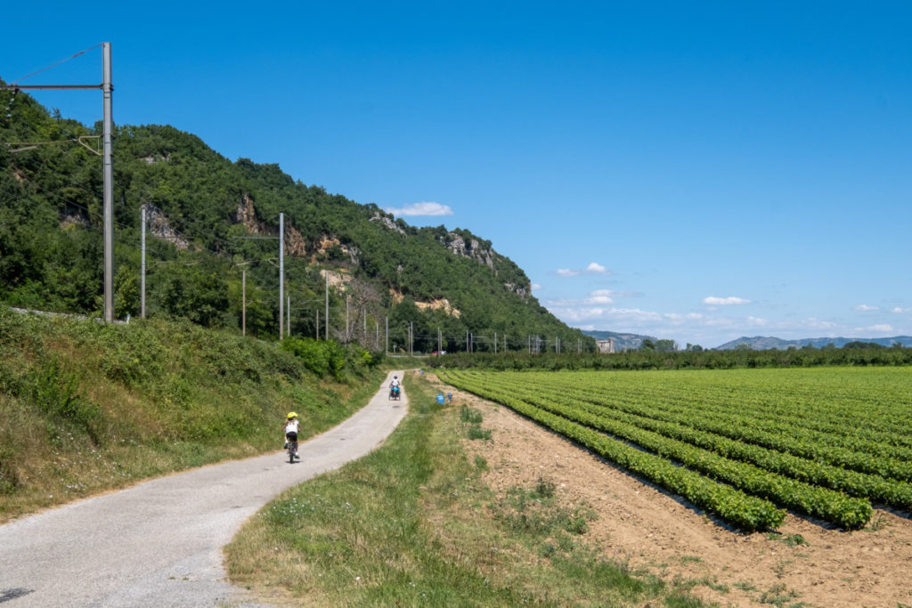 Sur la ViaRhôna en Ardèche