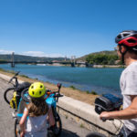 Arrivée à Tournon-sur-Rhône et Tain l'Hermitage à vélo