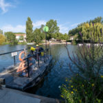 Traversée de la Sèvre Niortaise en bac à chaines avec nos vélos