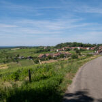 Paysages valonnés des vignobles du Revermont dans le Jura