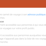 Confidentialité d'une étape