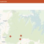Sélection d'un lieu sur la carte