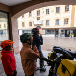 Cortina d'Ampezzo sous la pluie et dans le brouillard
