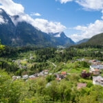 Sur la véloroute surplombant la Vallée di Cadore
