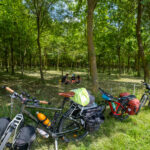 Pause pique-nique le long de la véloroute